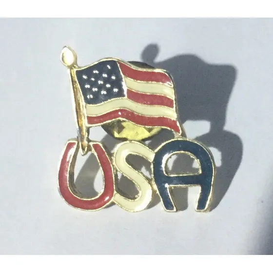 Prendedor Pin Bandera Usa Nuevo Coleccionable Vintage Año 60