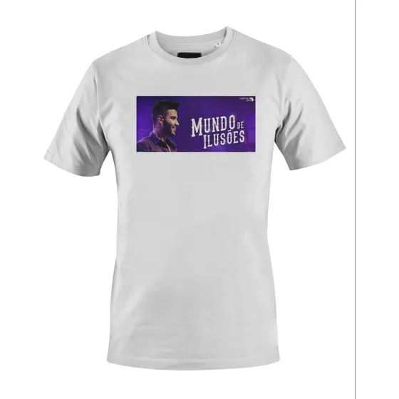 Camiseta Gusttavo Lima Music Sertanejo Presente Poliéster