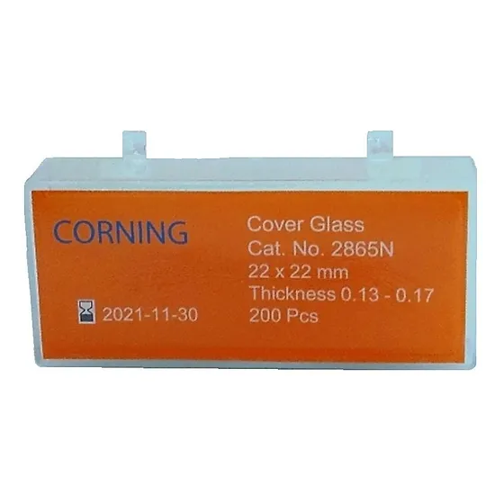 Cubreobjetos De Vidrio 22x22 C/200 Piezas Corning