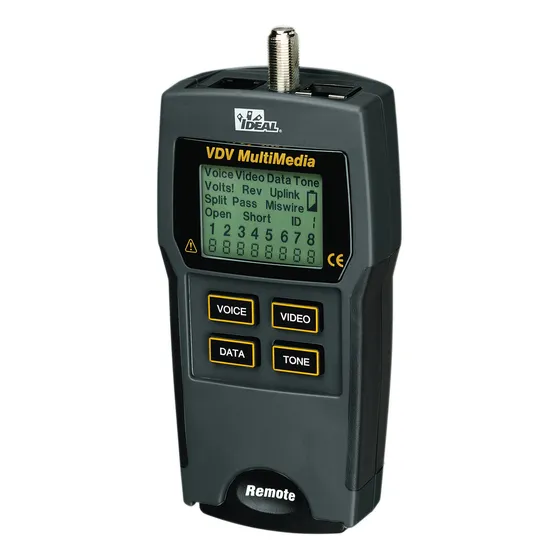 Paq. 2pz Vdv Probador De Cables Voz/datos/vídeo Ideal 33-856