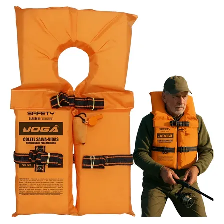 Colete Salva Vidas Safety Classe 3 Homologado Pela Marinha