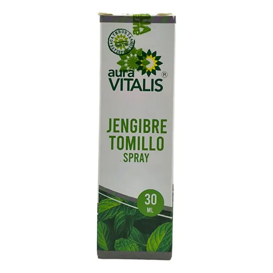 Jengibre Tomillo Spray 30 Ml  Alivia La Tos Resfriado