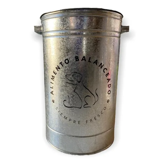 Tacho Contenedor Alimento Balanceado Perro Gato Mascota 15kg Siempre Fresco
