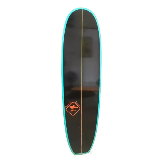 Shape De Longboard Clássico + Lixa Transparente + Pads 3,5cm