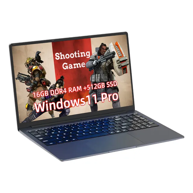 Notebook Win X133 15.6" gris 16GB de Ram - 512GB SSD - Intel Celeron