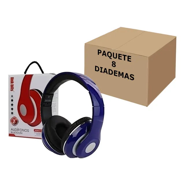 Audifonos Diadema Manos Libres Fm Microfono Bluetooth 8pzs 