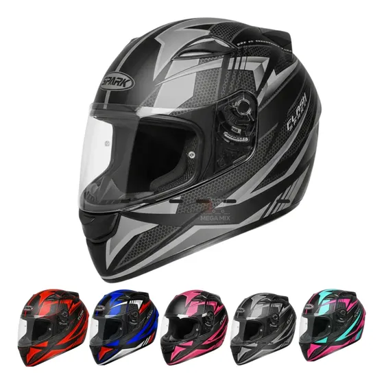 Capacete Moto Fechado Ebf New Spark Esportivo C/ Narigueira — foto 2