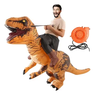 Disfraz Inflable De Dinosaurio Para Montar Para Adulto Niño
