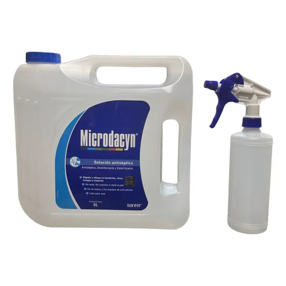 Microdacyn 5 Litros Antiséptico + Spray Atomizador