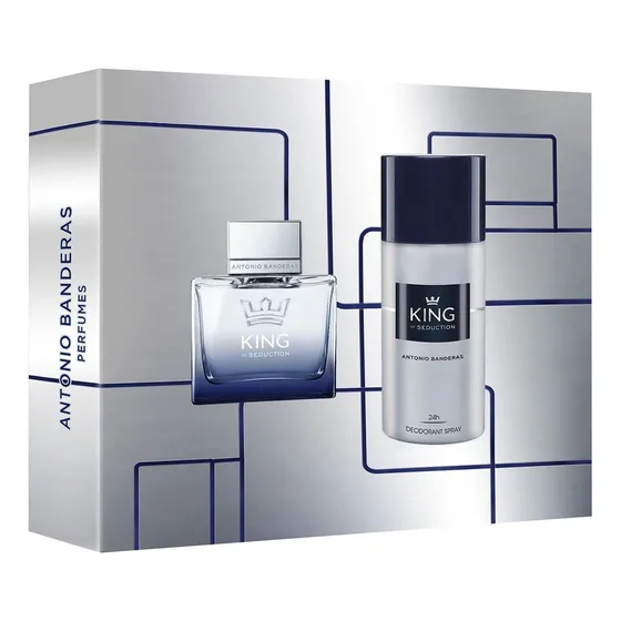 Conjunto Banderas King Of Seduction Men Edt 100 ml + Deo - Distribuidor Autorizado