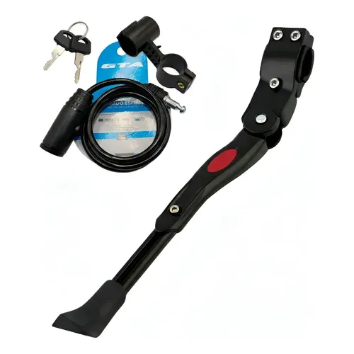 Pedestal De Moto Ajustável Suporte Lateral De Pé Vermelho