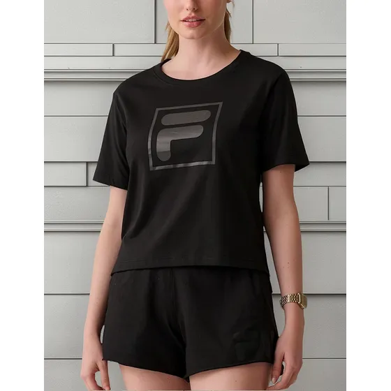 Remera Fila Letter Essential Mujer Algodón Corta
