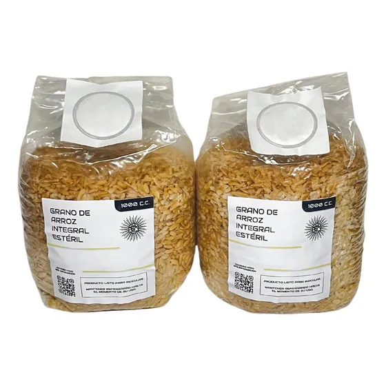 Grano Estéril 2 Litros - 2 Mushbag Autoclavados