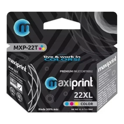 Cartucho Hp 22xl Tricolor (c9352cl) Maxiprint 
