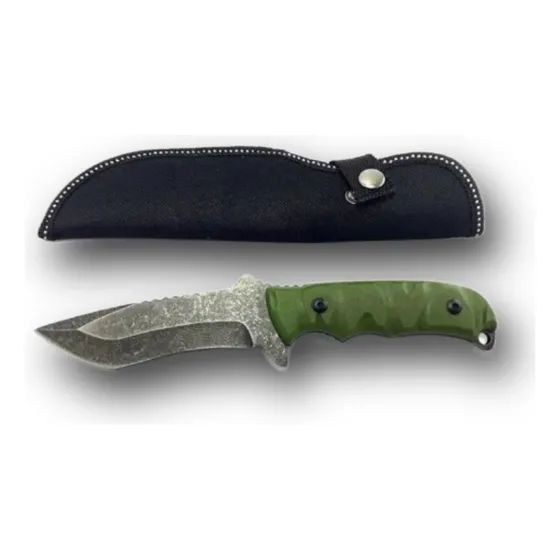 Cuchillo Tactico Compacto - Caza -  Aventura - Funda - 033a