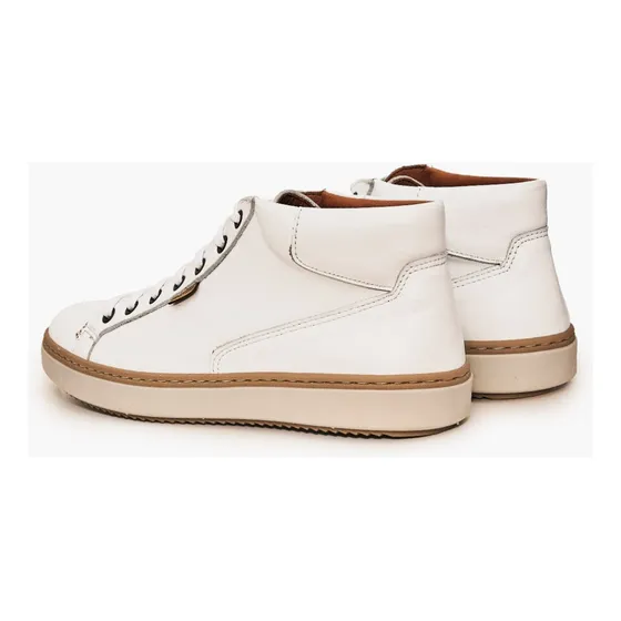 Bota De Cuero Blanco Oslo Hombre Boating