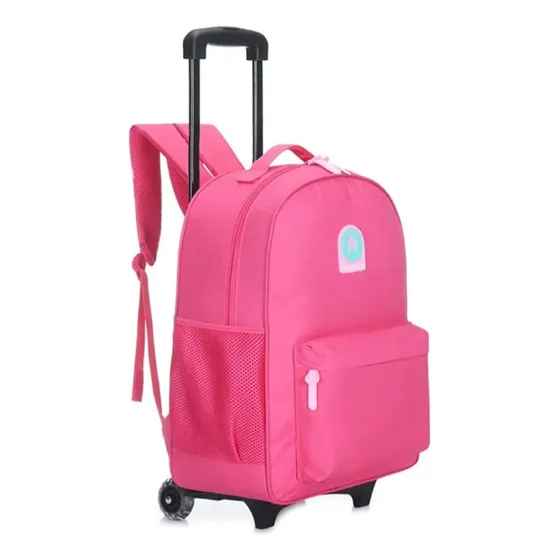 Mochila Carro Insider Escolar Resistente Color Rosa Diseño de la tela Lisa