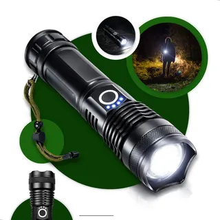Lanterna Tática Militar T9 Led Ultra Potente Mais Forte Do Mundo Recarregável Super Zoom Marca Kateluo