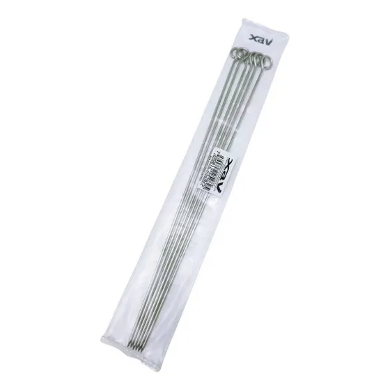 6 Pincho Brocheta Palillo Acero Carne 40cm Aro V. 3050 Xavi