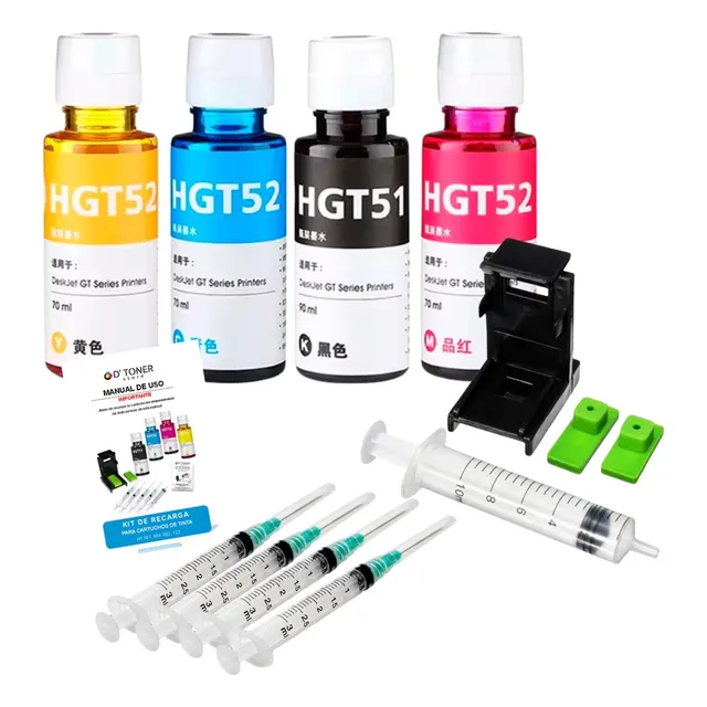 Kit De Recarga Para Cartucho Hp 667, 664, 662, 122, 60