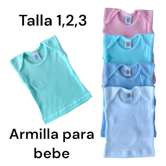 Media Docena De Armilla Unicolor Algodón Jersey ( 6 Unidad )