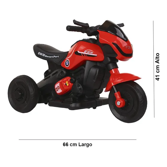 Moto Infantil Recargable 6v Con Luces Y Sonido 3 Ruedas Citykids CKOUT007