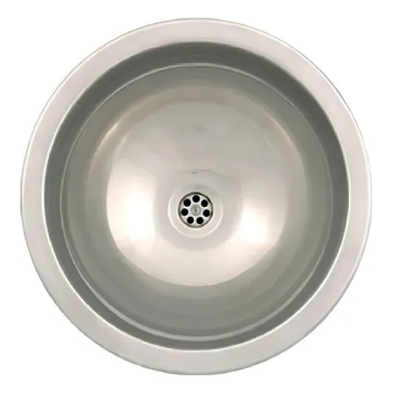 Bacha baño Mi Pileta 452E redonda acero inoxidable