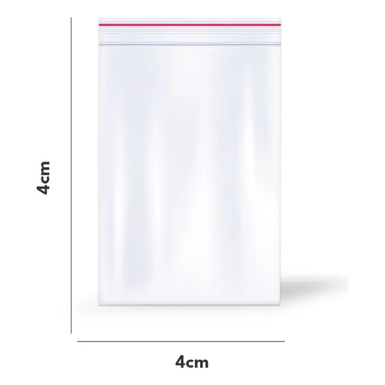 1000 Sacos Saquinhos Pequenos Zip Lock Hermético N0 4x4