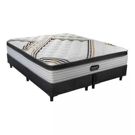 Sommier Europea Simmons Beautyrest Gold Queen de 190cmx160cm con base dividida