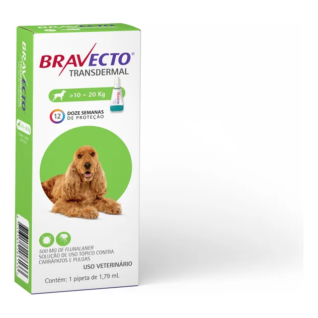 MSDBravecto Transdermal Perro 1 10 kg 20 kg