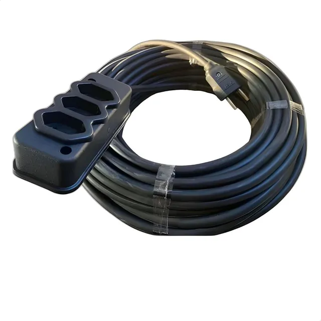 Extensão Elétrica Reforçada 30 Metros 10/20a Cabo Pp 2,5mm