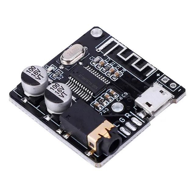 Placa Receptora De Audio Bluetooth 5.0 Micro Usb Negro