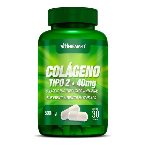 Colágeno Tipo 2 40mg Com 30 Cápsulas Herbamed