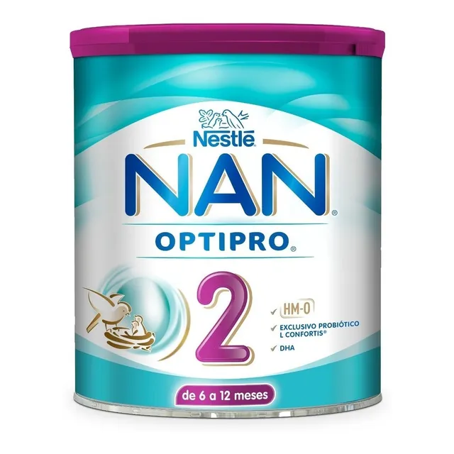 Leche Nan 2 Lata 360gr Formula Lactea Para Bebe (1pz)