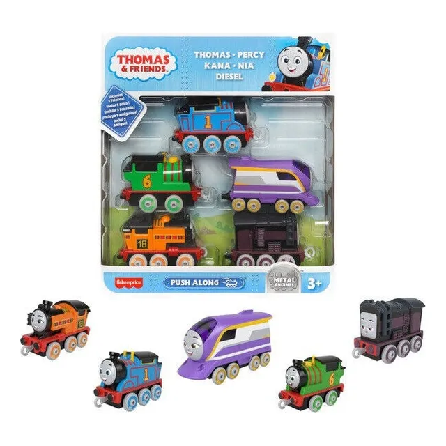 Thomas & Friends Push Along Set De 5 Trenes - Fisher Price