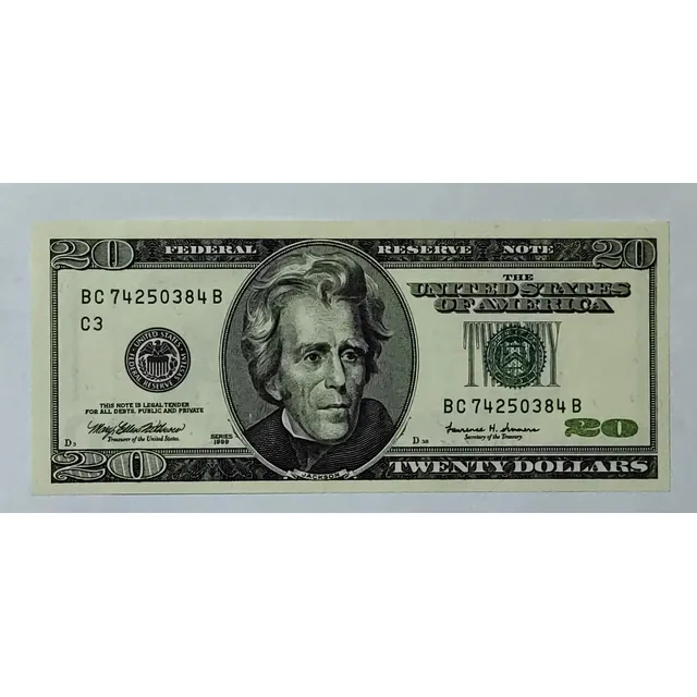 Billete 20 Dolares 1999 Estados Unidos Au