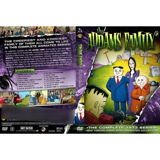 Dvd Box Família Addams ( Desenho Animado Dublado ) 4 Dvds