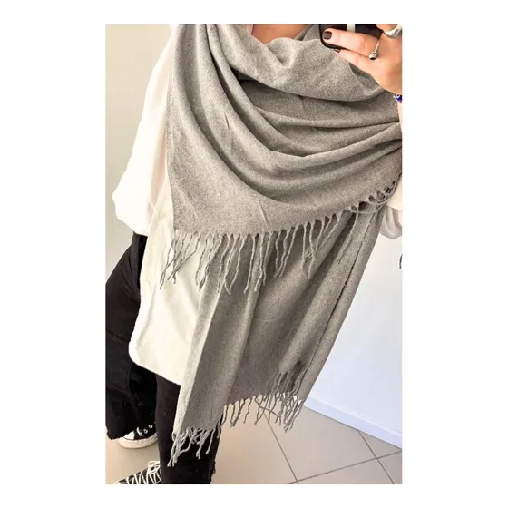 Bufanda Chalina Pashmina De Abrigo Liviana Y Suave