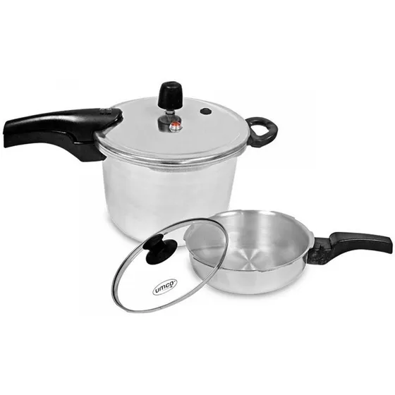 Olla De Presion Umco 6 + 2 Litros Combo Induccion Y Gas