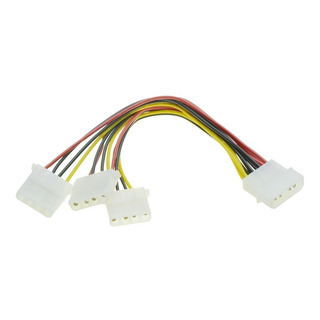Cabo Y Extensor Ide 1 Macho X 3 Femeas - Molex Energia 20cm Cabo Y Extensor Ide 1 Macho X 3 Femeas - Molex Energia 20cm