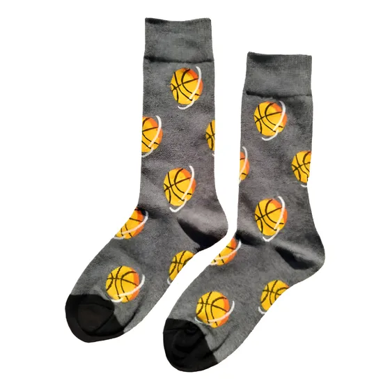 Medias Happysocks Modelo Usa Gris Oscuro Estampado Unico