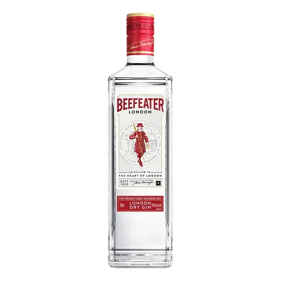 Gin London Dry 750ml Beefeater Sabor Refrescante E Equilibrado, Com Um Toque Frutado E Levemente Cítrico