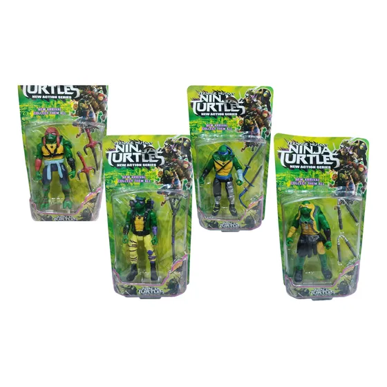 Muñecos Articulados Tortugas Ninjas En Blister Precio X1