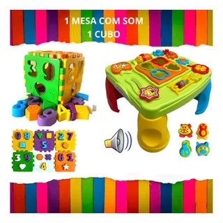 Kit 2 Brinquedo Educativo Mesa Criativa Didatica Interativa Kit 2 Brinquedo Educativo Mesa Criativa Didatica Interativa