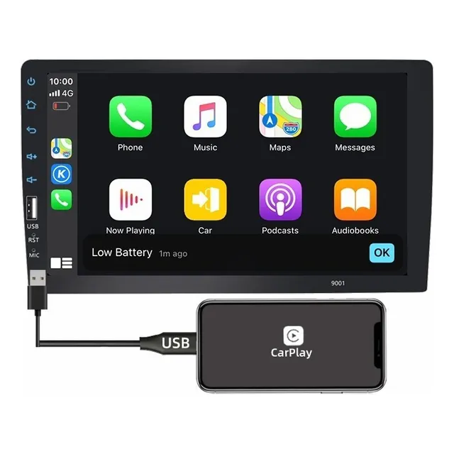 1 Din Android Coche Estéreo Con Carplay Android Auto [u]