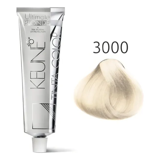 Tintura Keune  Ultimate blonde Tinta de cor tom 3000 ultra blonde para cabelo