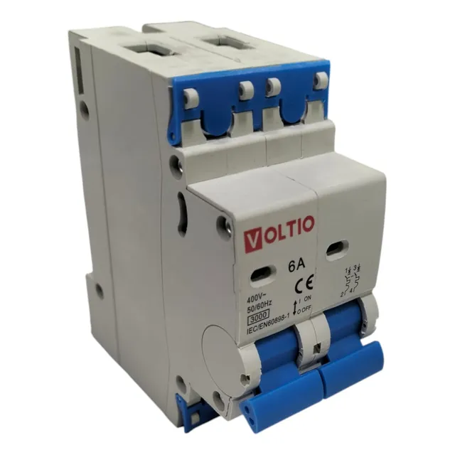 Interruptor- Pin De Corte- Mini Breaker De Riel Bipolar 2p