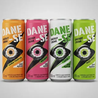Energético Dane-se 4 Sabores Diversos - 4 Unidades