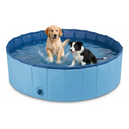 Mini Piscina Pet Para Cães Dobrável Portátil 340 Litros