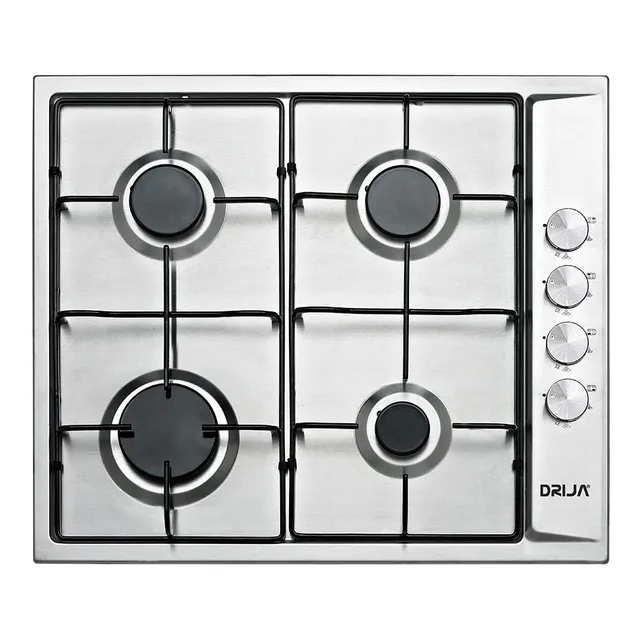 Cocina 4 Hornillas Tope Empotrable A Gas Turin 60 Drija /